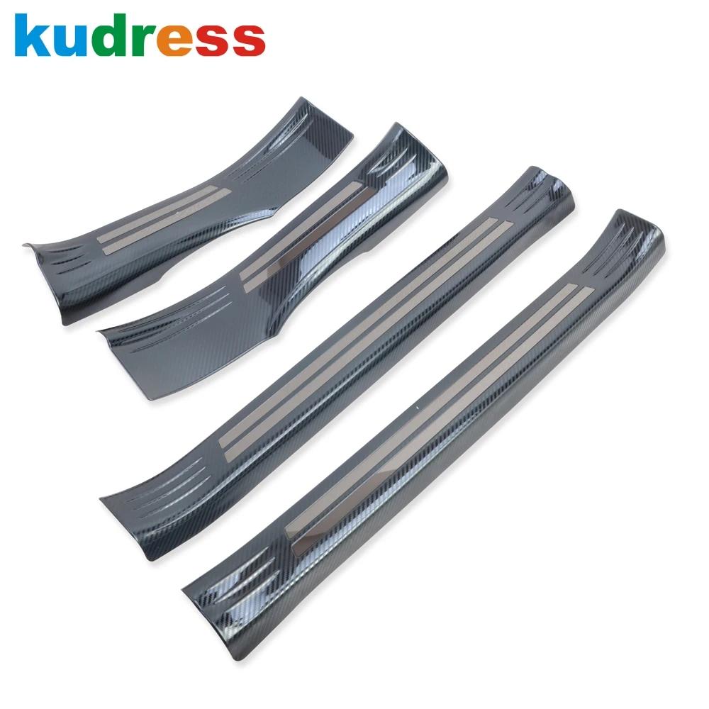 

For Lexus UX 200 250h 260h - 2024 2025 Steel Door Sill Scuff Plate Cover Trim Protector Guard Pad Car Accessories Steel Carbon Fiber