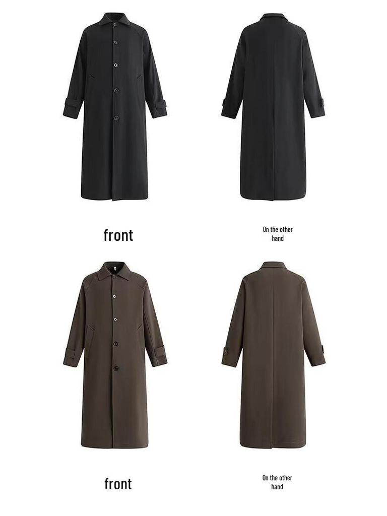 Geacă de vânt de damă petite, lungime medie, stil japonez, 2025 Primăvară, cu guler tip păpușă - Croială largă