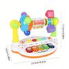 Attractive and Educational Piano Keyboard Toys, Pre Loaded Songs and Lights for Early Learning and Development,Battery Power,not Include Batteries