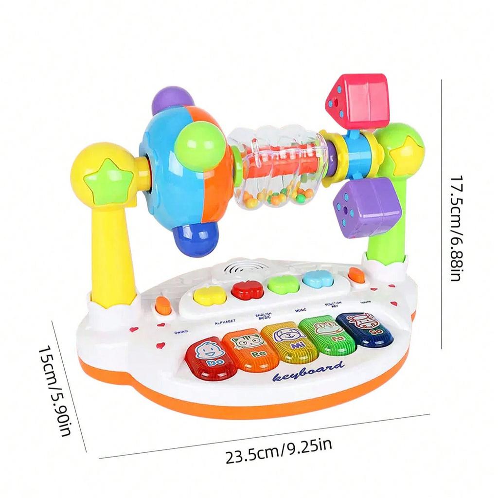 Attractive and Educational Piano Keyboard Toys, Pre Loaded Songs and Lights for Early Learning and Development,Battery Power,not Include Batteries