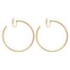 No ear piercings, simple metal sense, geometric plain ring, ear clips, European and American fashion commuting atmosphere, high sense temperament