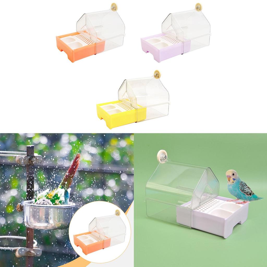 Parrot Bathing Box Accessories, Multifunctional Parrot Bathtub, Bird Shower for