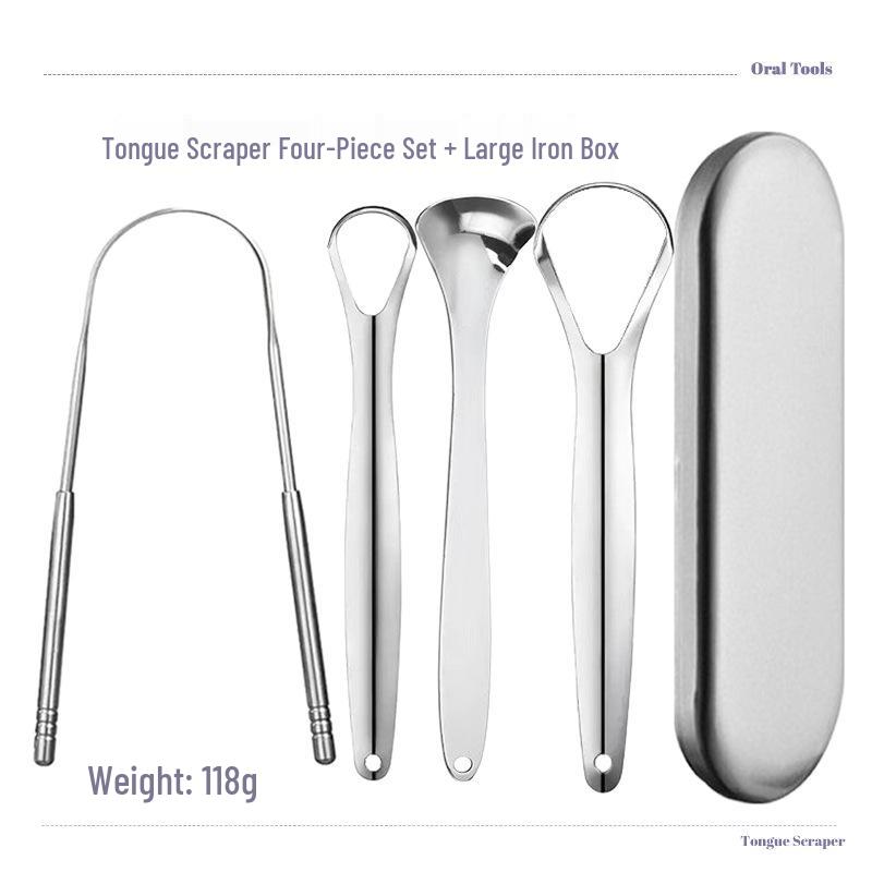 U-Shaped Stainless Steel Tongue Scraper and Coating Cleaner