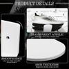 6 Pack Floating Shoe Shelves,white Acrylic Wall Mounted Shoe Display Shelves,for Display Collectibl