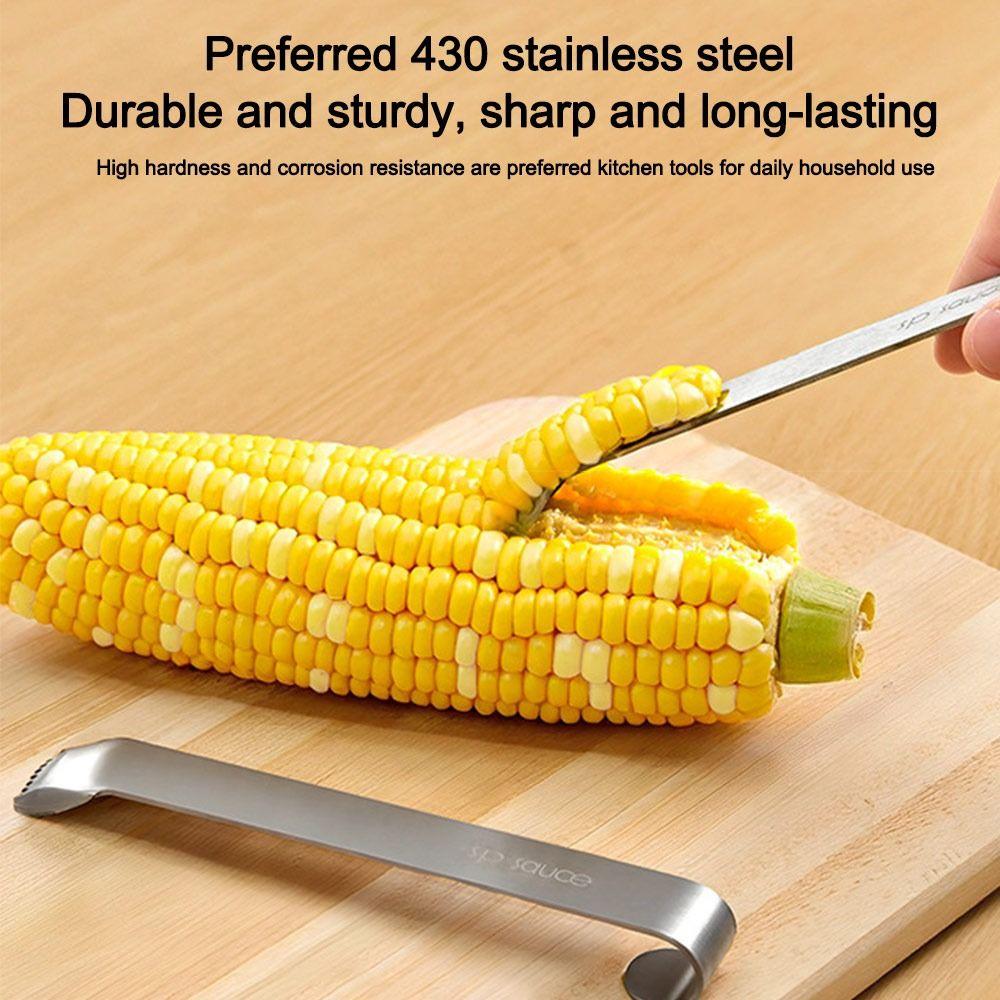 Easy To Clean Stainless Steel Corn Planer Manually Portable Corn Kernel Stripper Corn Stripping Shovel