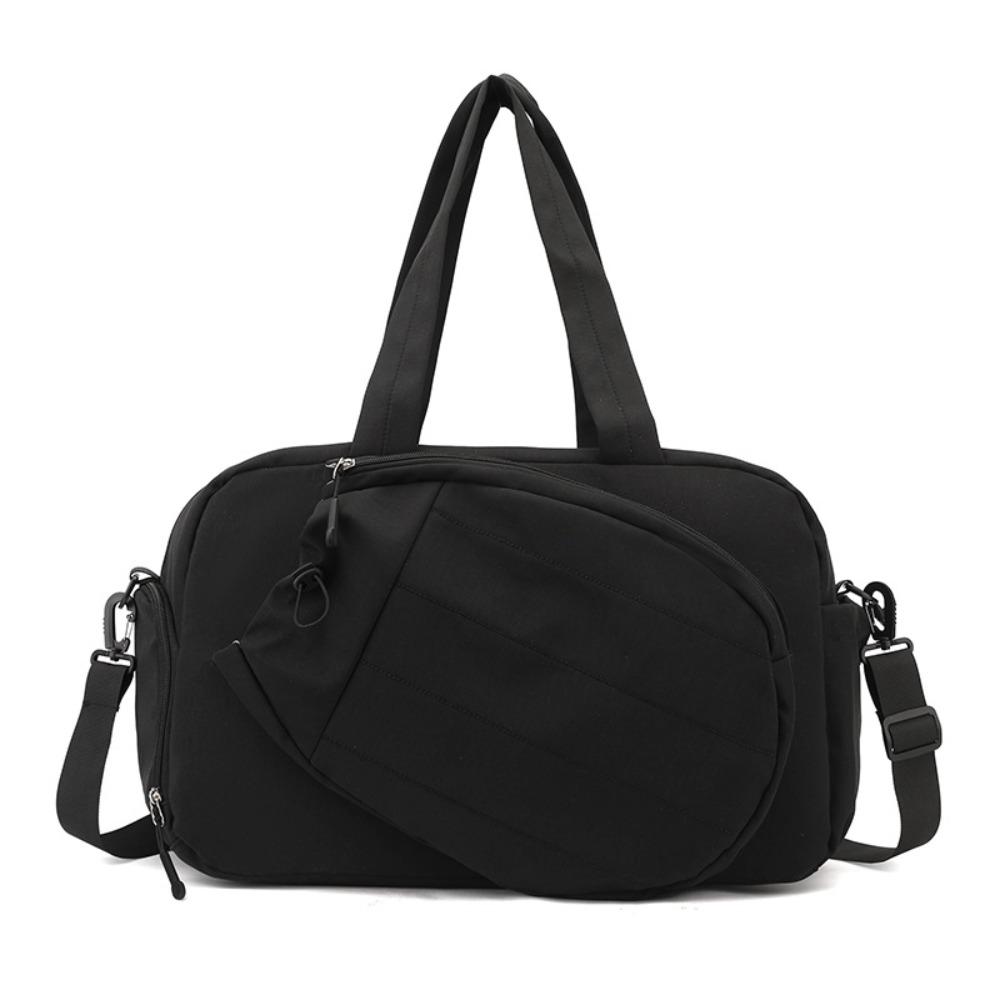 Solid Color Tennis Racket Bag Waterproof Tennis Crossbody Bag Racket Storage Travel Handbag Travel