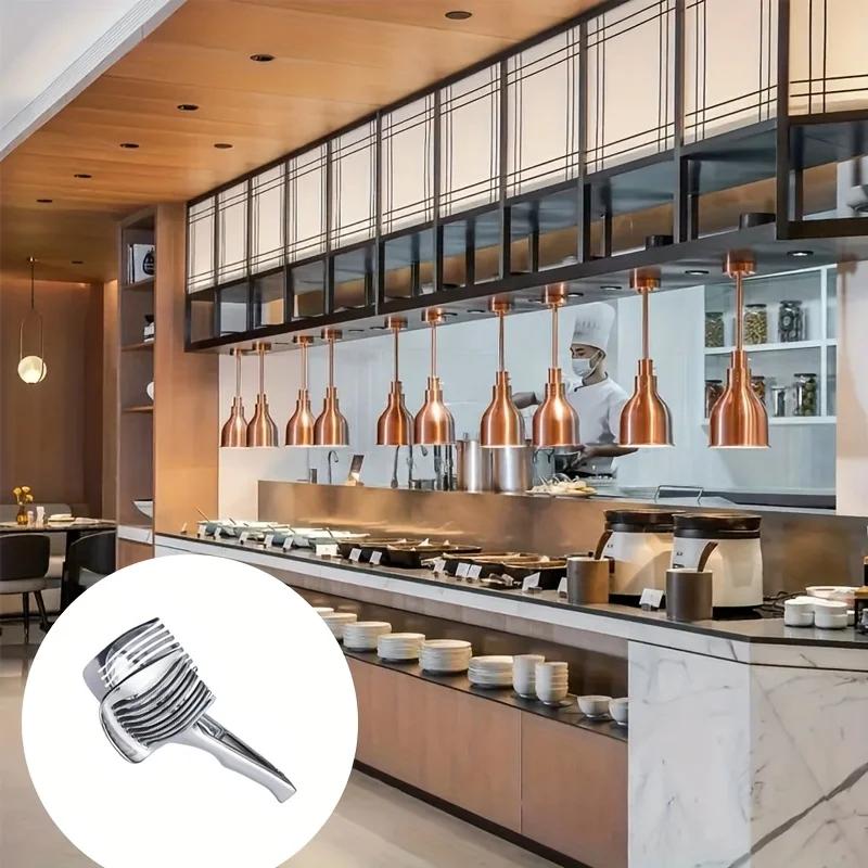 Damaly,Stainless Steel Tomato and Lemon Slicer - A Labor-saving Kitchen Tool Featuring A Multi-blade Design.
