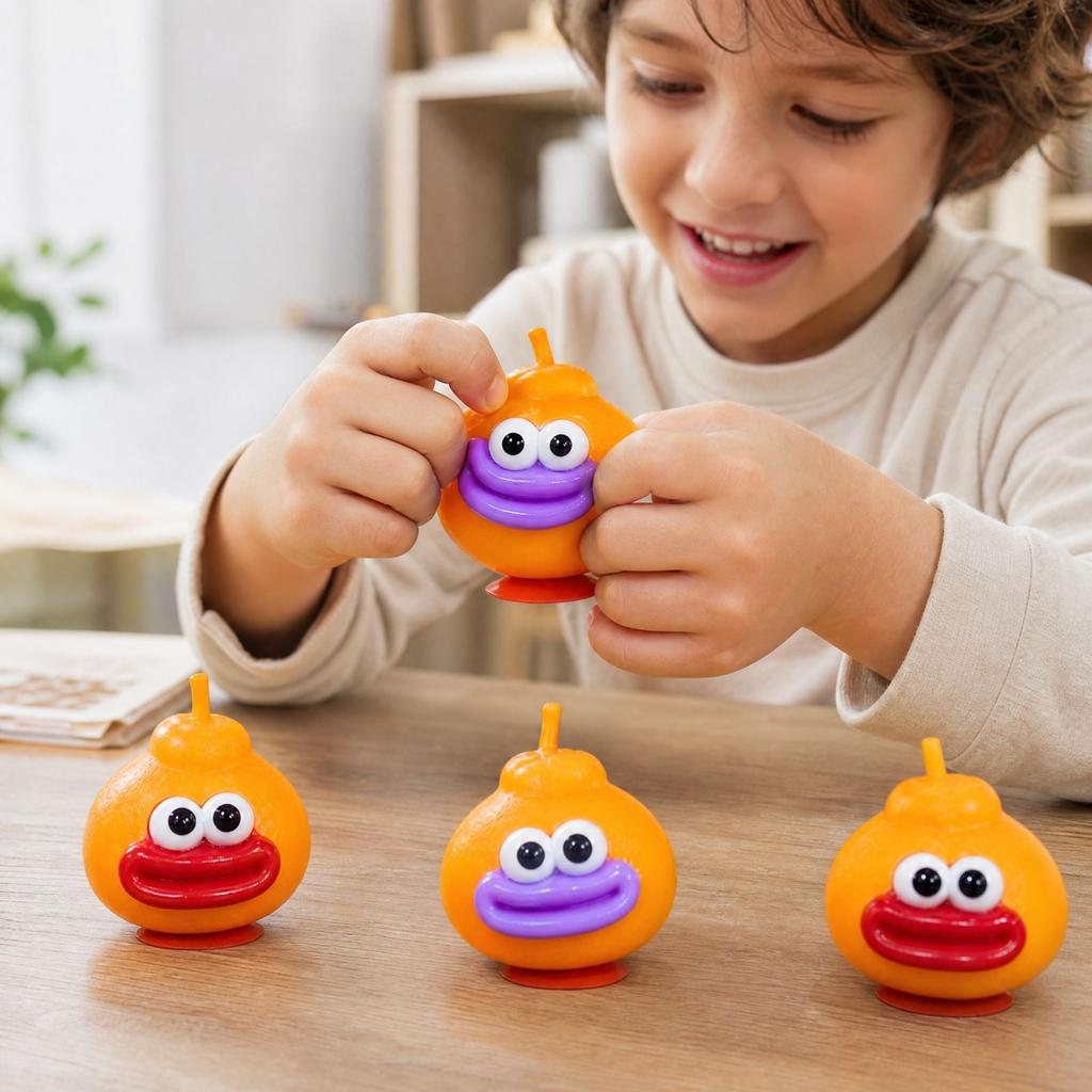 Random 4 Expressions Creative Slow Rising Toy Set, Realistic Toy