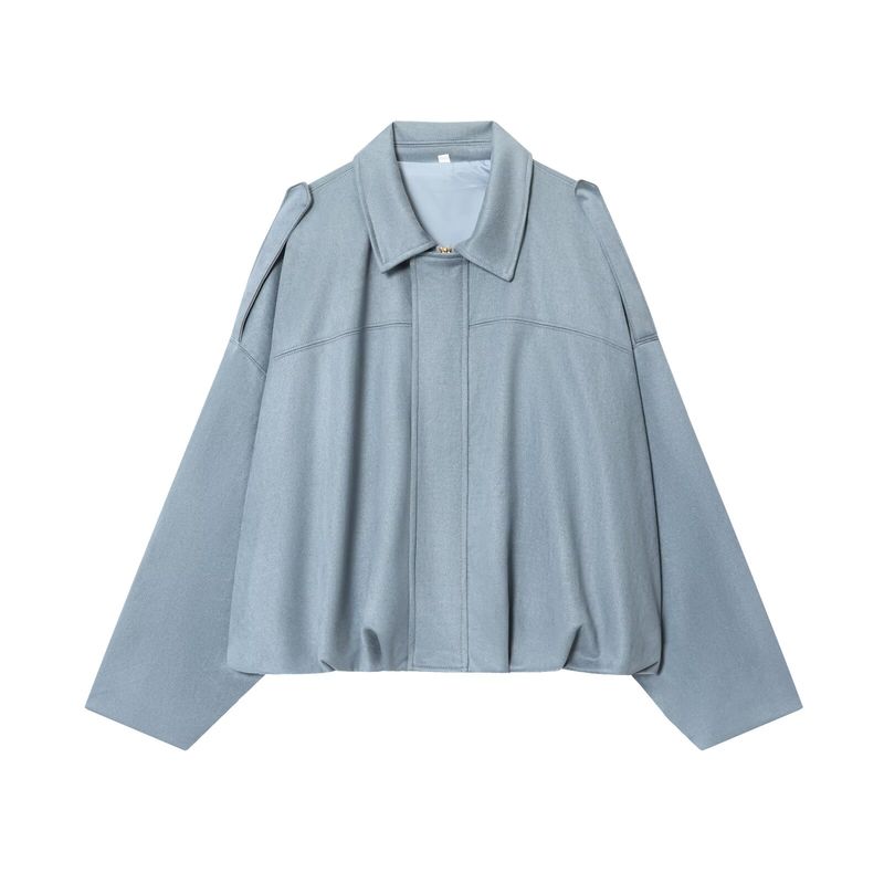 Kaslead New Arrival Women's Clothing Fashion Style Fashion All-Match Suede Texture Effect Pilot Jacket Outwear