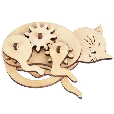 3D Wooden Wooden Animal DIY Animal Interior Creates Educational Birthday Present Puzzle, Toy, Puzzle, Decoration, Train, Cute, Atmosphere, Collection,
