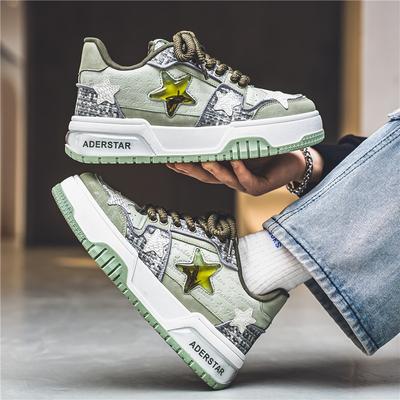 Joint West Lake Longjing Star Board Shoes Guochao 2025 New Design Versatile Low-top Thick-soled Shoes Sports