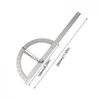 0-180 Degree Rotation Angle Gauge Tool Stainless Steel Protractor