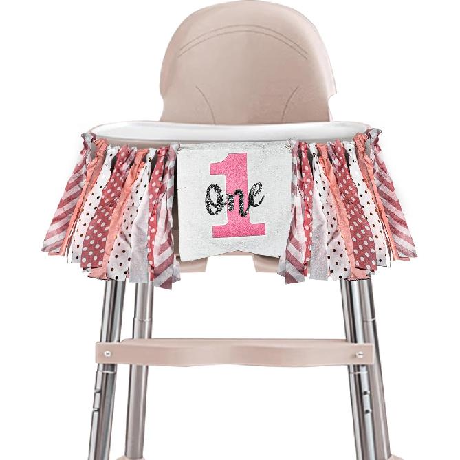 Highchair Banner - 1st Birthday Banner, Strawberry Birthday Decorations,1st Birthday High Chair Banner, 1st/first Birthday Party Decorations,1st