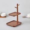 Two-Tier Tabletop Storage Organizer Elegant Tiered Tray Stand Easy to Clean