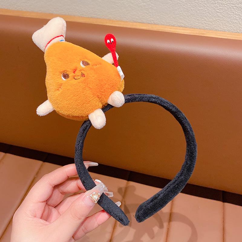 

Creative Cartoon Hamburger & Fries Headband and Hair Clip Set for Fun Activities