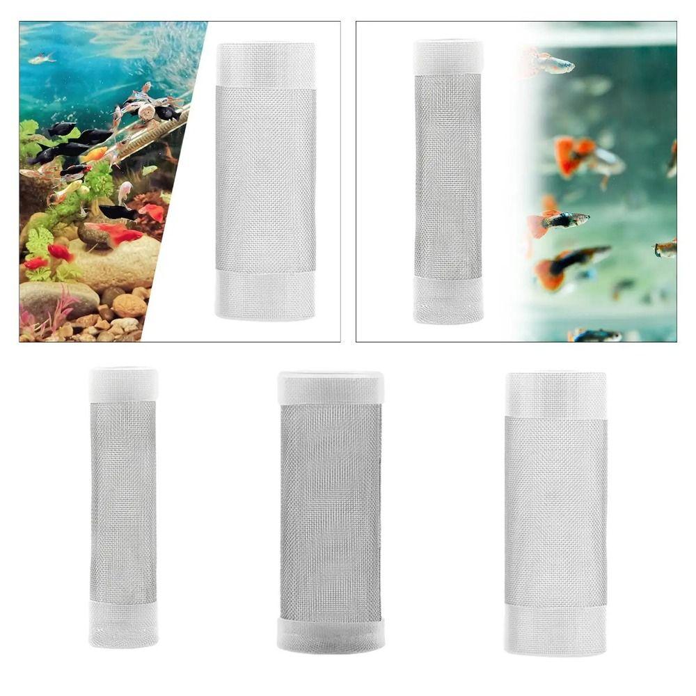 

Stainless Steel Aquarium Filter Cover Fine Net Fish Filter Guard Fishbowl 12mm