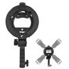 Speedlite Mount Adapter Bracket for Flash Light Softbox Snoots S-Type Grip Stand