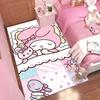 Cinnamoroll, My Melody, and Twin Stars Print Rug, Floor Protector Mat. Cute Cartoon Decorations for the Bedroom/children's Room.