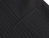 Men's Double-Breasted Striped Stretch Suit Set, Loose Fit, Plus Size for Big & Tall, Perfect for Weddings.