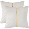 1 Pezzo Copricuscini in Velluto 45*45cm Pelle Dorata Decorativo Federa per Cuscino Divano Lusso Moderno Copricuscini Decorativi
