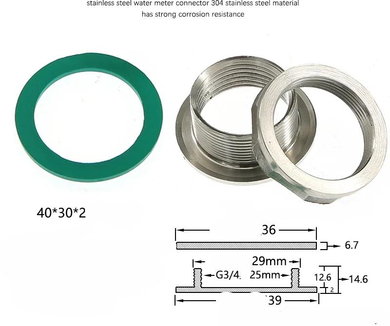 3/4”1"1.2"1.5"2 Zoll Edelstahl Rohrfitting Wassertank Loch Ablaufanschluss Wassereimer Wasserturm Verbindung