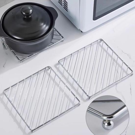 Cast Iron Pot Mats Thermal Insulation Pad Heat Resistant Trivet Coaster Set Pot Holder