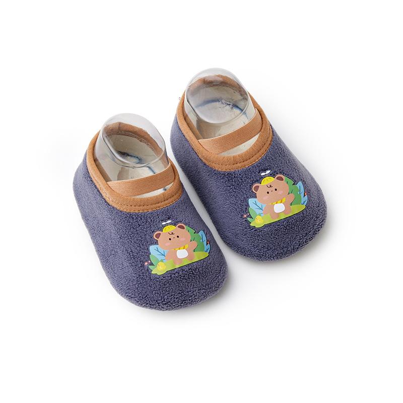 BabyThick Floor Socks for Children In Autumn and Winter Anti-slip and Cool In Winter Newborn Indoor Walking Shoes with Non-slip Soft Soles Sock Cover