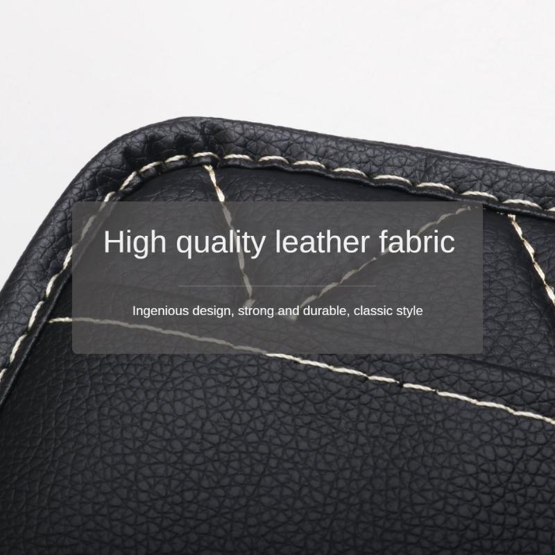 Car Storage Bag Air Outlet Hanging Bag Leather Car Storage Bag Foldable Storage Box Car Accessories Interior Car Organizer