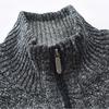 Zimní pánská bunda Slim Fit Stojanový límec Zip Bunda Pevná bavlna Silná teplá bunda