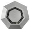 Plant Pot Silver 50 X 50 X 40 Cm Galvanized Steel