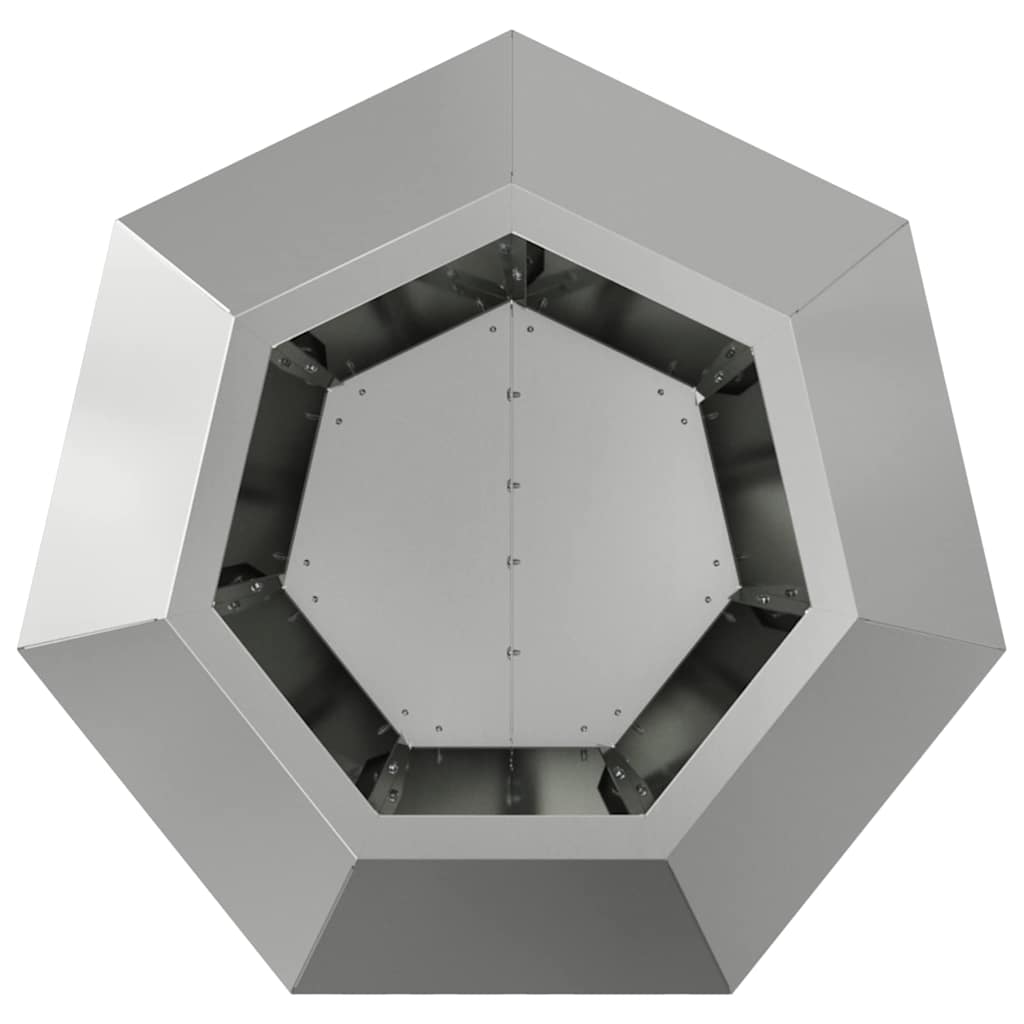 Plant Pot Silver 50 X 50 X 40 Cm Galvanized Steel