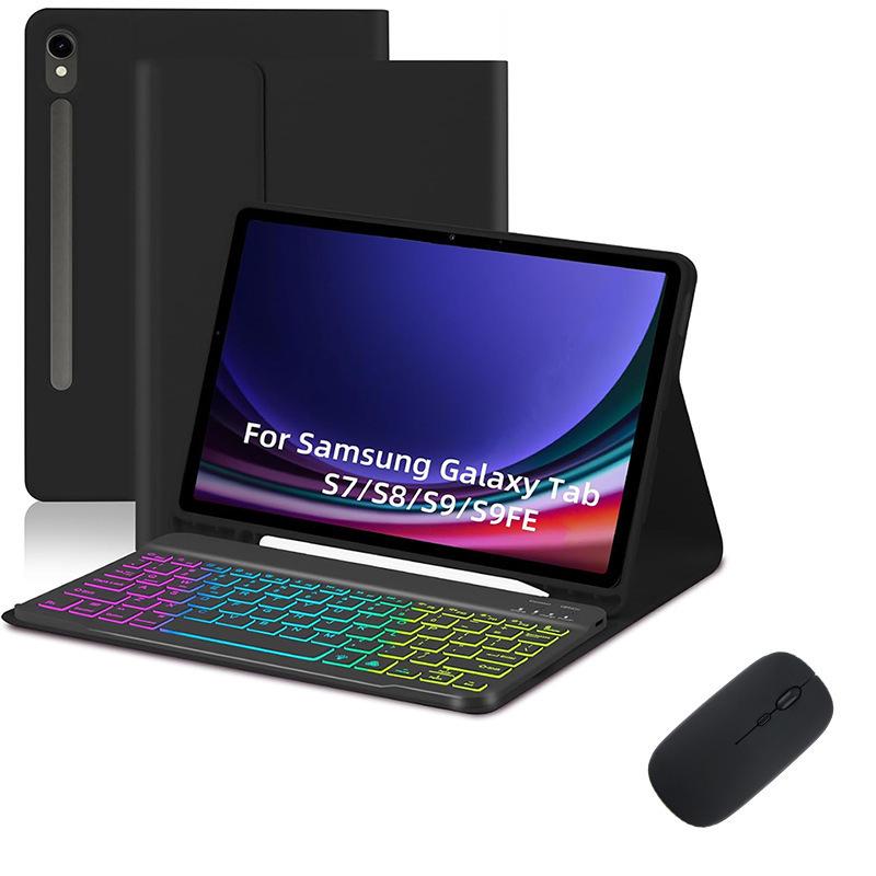 Samsung Tab S10 Lite RGB Backlit Bluetooth Keyboard Case with Detachable Keyboard for S11/S9 FE