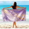 Marble Swirl Beach Towel, Microfiber Large Sand Free Quick Dry, Black White Gold Abstract Design, Soft Absorbent Towels Bathroom