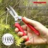Heavy-Duty Pruning and Harvesting Shears for Gardening, Fruit, and Vegetables, Specialized for Grapes.