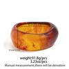 Mote Vintage Gjennomsiktig Resin Chunky Armbånd Geometrisk Uregelmessig Elastisk Bredt Armbånd Armbånd for Kvinner Menn Luksuriøse Estetiske Smykketilbehør