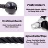 Double Head Pull Rope Gym Equipment for Biceps Triceps Training with Gantry Frame and Lower Press Handle for Muscle Building