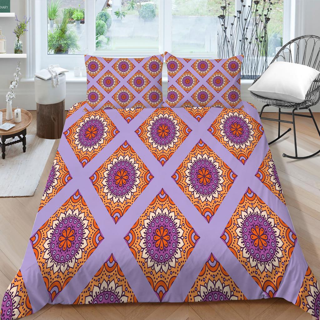 3D Bohemian Home Bettwäsche Bettbezug Luxus Bettwäsche Set Bettbezug Kissenbezug Blatt/Doppelbett in voller Größe 2/3-teilige Schlafzimmerdekoration