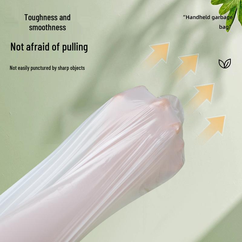 Mugwort Scent Mosquito-Repelling Trash Bags with Drawstring Closure, Thickened and Deodorizing for Kitchen Use