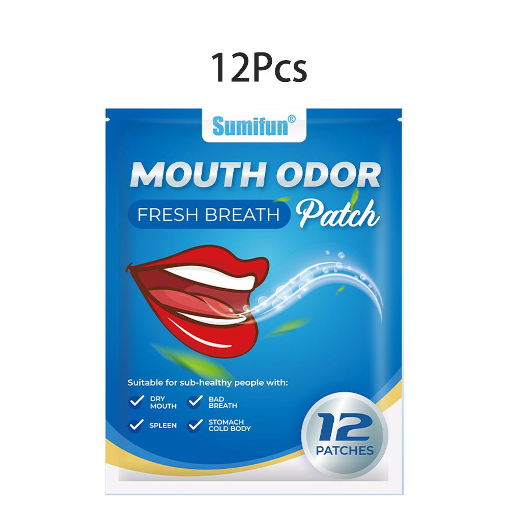 12/36/48Pcs Sumifun Fresh Breath Patch Help Improve Dry Mouth Bad Breath Discomfort Body Care Navel Plaster Fresh Breath Oral Care Patch