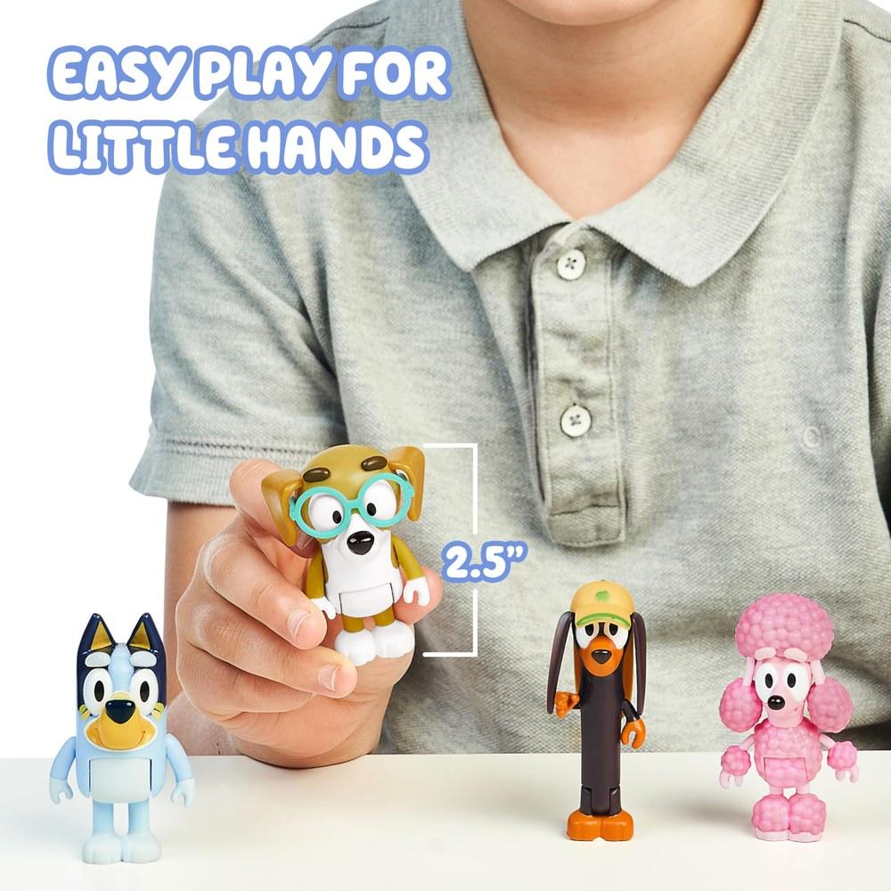 Bluey Bluey and Friends 2.53-inch Posable Figure 4-Pack