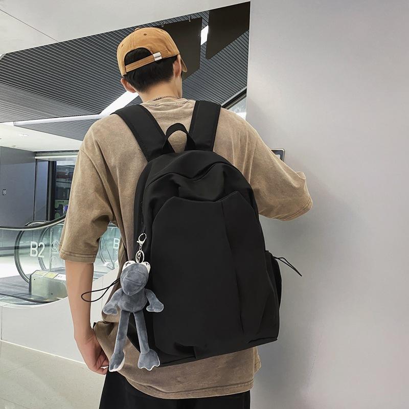 Schoolbag schoolbag male college student ins trendy cool casual simple large capacity backpack junior high school high school travel backpack