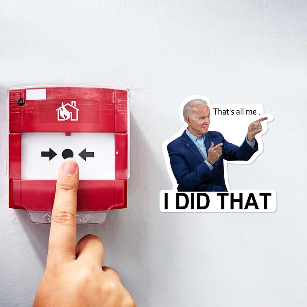 100 Stück lustige Aufkleber „That's All Me I Did That“, kleinere Größe 5 x 5 cm (Nach rechts gerichtet)