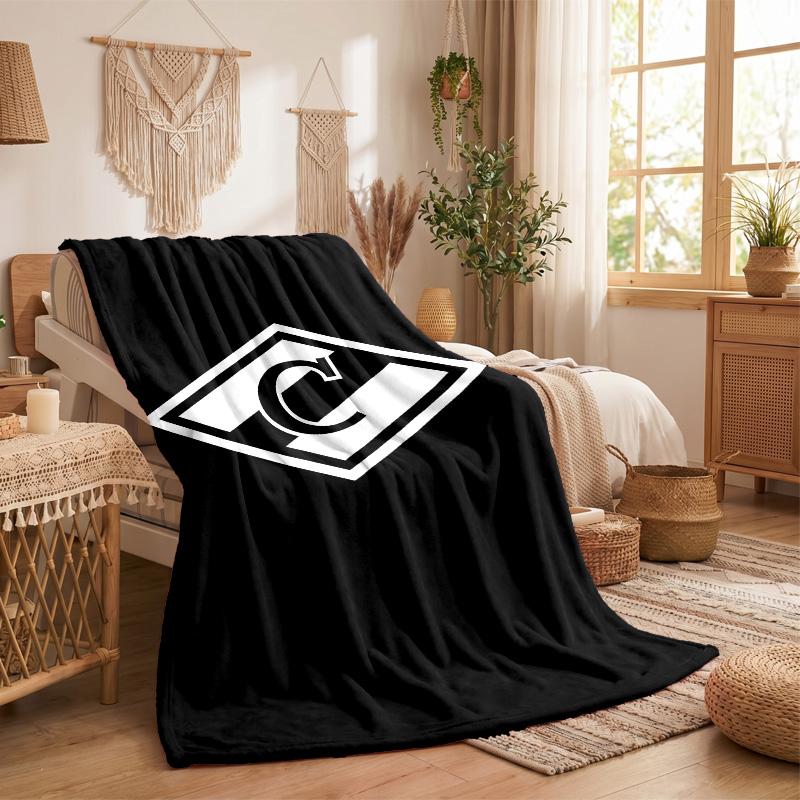 Spartak Moscow Print Flannel Blanket Soft Warm Sofa Bed Throw Blanket For Home Office Bedroom