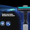 Men's Beard Shaving Clipper Hair Removing Double Layer Safety Beard Trimmer with 20 Blades