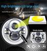7-inch 60W 4-LED Angel Eye Headlights for Harley Wrangler & Off-road Motorcycles