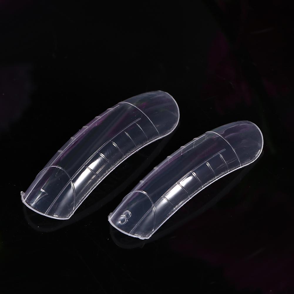 120pcs Dual System Form  Extension False Nail Tips Nail Art Tips UV Gel DIY 12 Sizes with Lines
