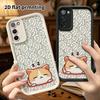 Phone Case: 2D Flat Samsung Galaxy A34 A35 M05 M06 S20 S22 S21 FE Plus 5G Protective Case, Orange Cat Sleeping, Christmas and Halloween Gifts