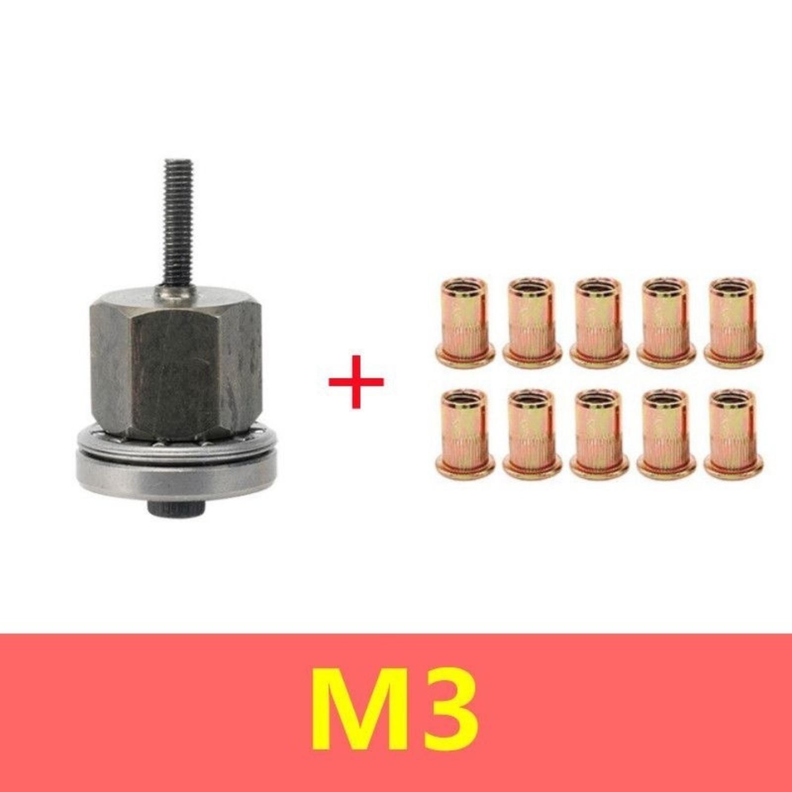 

Electric Riveting Nut Sheet Metal Riveting Nut Tool Head Licence Plate Manual One Size чорний