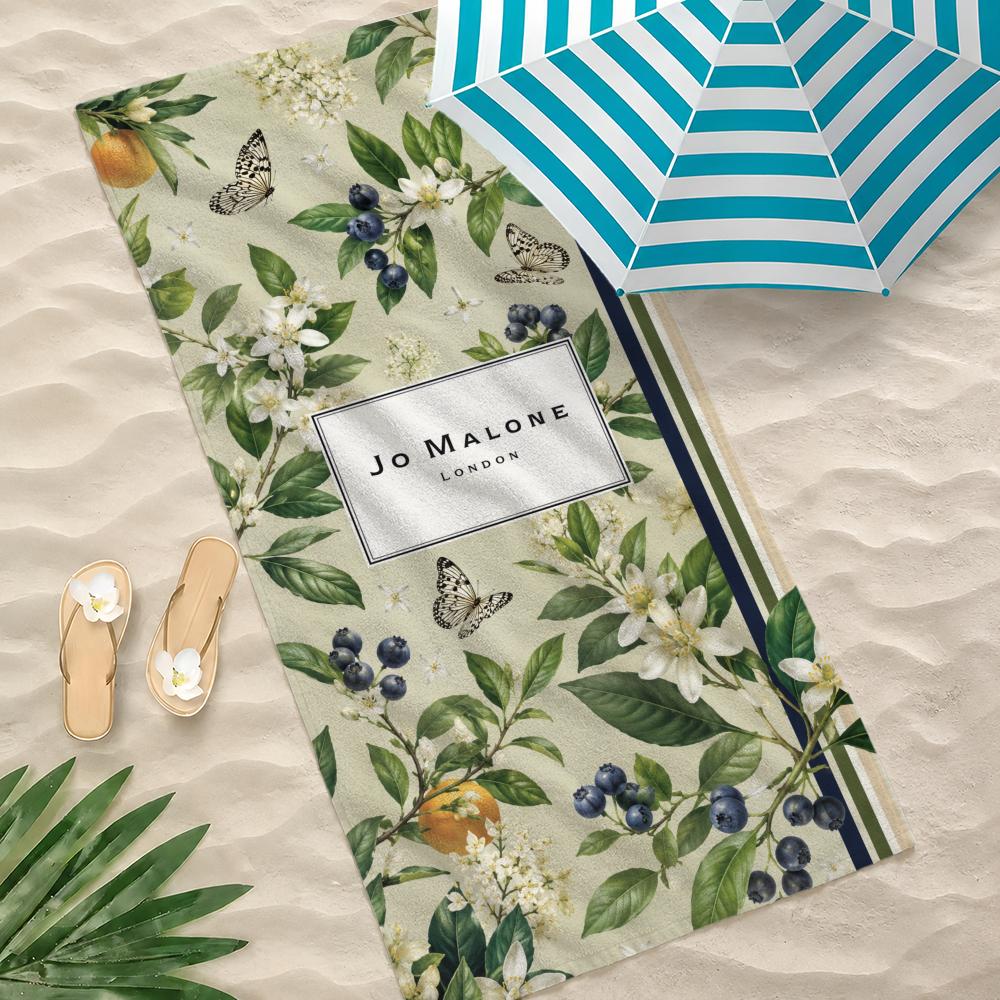 Brand Jo Malone London Towel Microfiber Beach Towel Quick Dry Absorbent Soft for Swimming Yoga Resort Travel Camping
