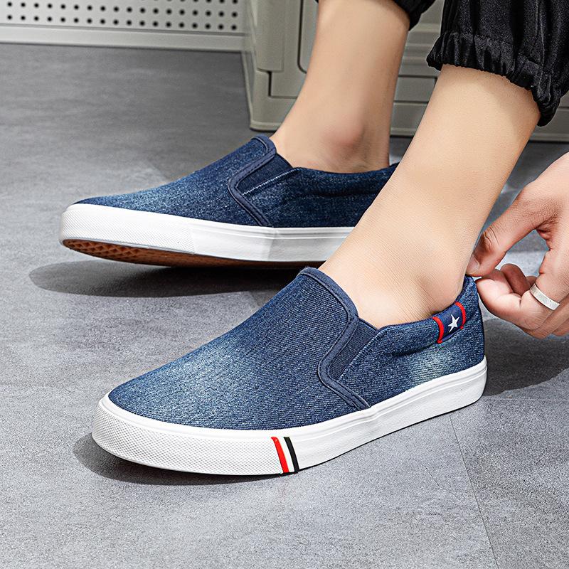 Scarpe da Uomo Tendenza Estiva Old Beijing Slip-on Traspiranti Jeans Casual Sneakers da Uomo